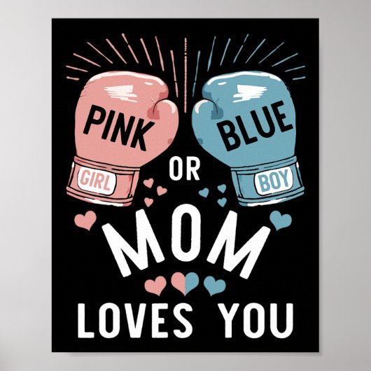 Lieben mit rosa oder blauer Mama, bei denen Sie da Poster (Vorne)