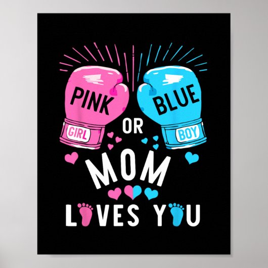 Lieben mit rosa oder blauer Mama, bei denen Sie da Poster (Vorne)
