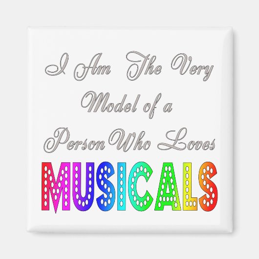Lieben Musicals Magnet (Vorne)