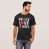 Lieben Pferde Pferde Pferde T-Shirt (Vorne ganz)