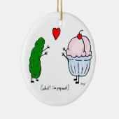 Lieben Pickle Ice Creme Ornament - Blau (Rechts)