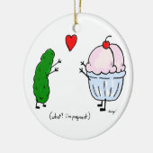 Lieben Pickle Ice Creme Ornament - Blau (Links)