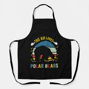 Lieben Polarbären, Jungen und Mädchen Schürze