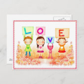 Lieben Postkarte (Vorne/Hinten)