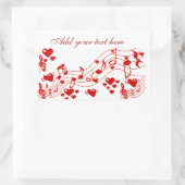 Lieben_ Rechteckiger Aufkleber (Tasche)