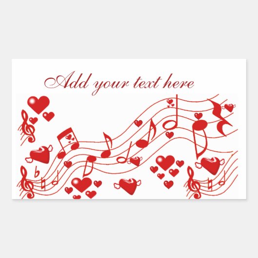 Lieben_ Rechteckiger Aufkleber (Vorderseite)