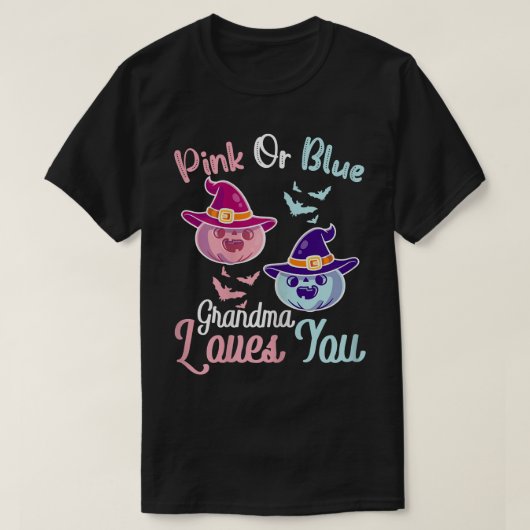 Lieben Rosa oder Blau Oma Sie Halloween G T-Shirt (Design vorne)