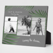 Lieben Sie den Traum 3 Foto Palm Beach Urlaub Fotoplatte (Seite)