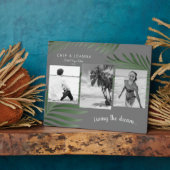 Lieben Sie den Traum 3 Foto Palm Beach Urlaub Fotoplatte (Seite)