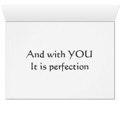 LIEBEN SIE IST "PERFEKTION" JEDEM ANLASS LIEBE (Innenansicht Horizontal (Unten))