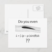 Lieben Sie?  Physikalischer Spaß Postkarte (Vorne/Hinten)