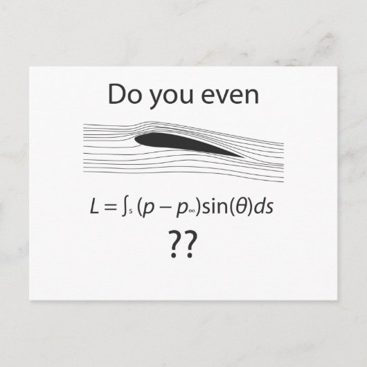 Lieben Sie?  Physikalischer Spaß Postkarte (Vorderseite)