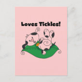 Lieben Tickles T - Shirt und Geschenke Postkarte (Vorderseite)