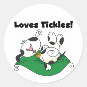 Lieben Tickles T - Shirt und Geschenke Runder Aufkleber