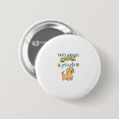 Lieben Tiere tolerieren Menschen Button (Vorne & Hinten)