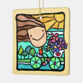 Lieben Traumstrecke Airolo - Gletsch Keramikornament (Links)