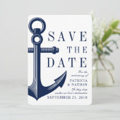 Lieben-Tropfen-Anker | SAVE THE DATE (Stehend Vorderseite)