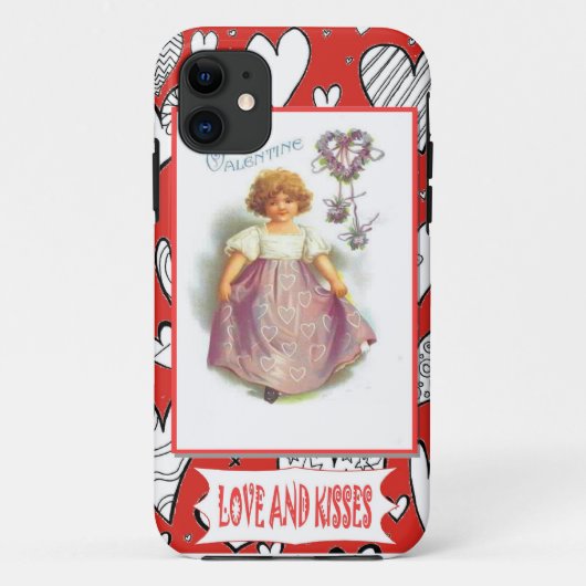 Lieben und Küsse Case-Mate iPhone Hülle (Rückseite)