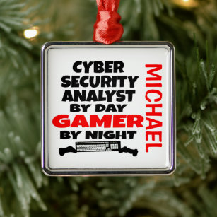 Lieben von Cyber-Sicherheitsanalytikern, die Video Ornament Aus Metall