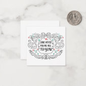 Lieben von mir an Sie Mitteilungskarte (Vorderseite/Rückseite Beispiel)