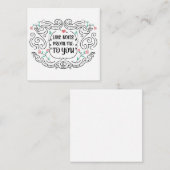 Lieben von mir an Sie Mitteilungskarte (Vorne/Hinten)