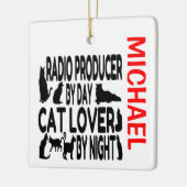 Lieben von Radioproduzenten Cats CUSTOM Keramikornament (Links)