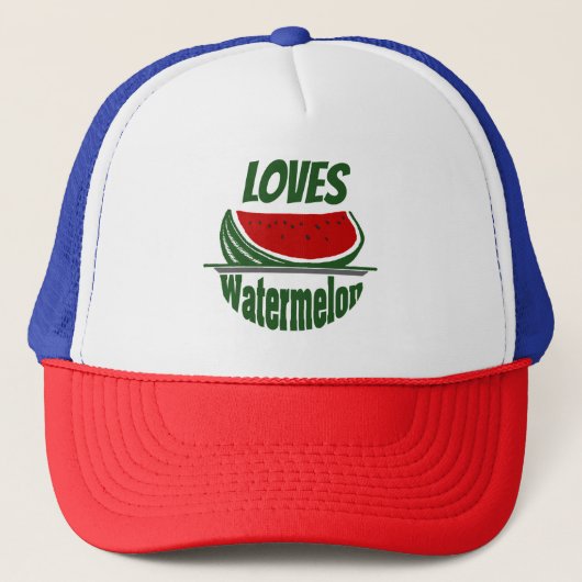 Lieben Watermelon Hat Truckerkappe (Vorderseite)