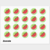Lieben Watermelon, Wassermelone Name Sticker (Blatt)