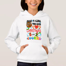 Lieben Weihnachten und Cookies, Weihnachtsmädchen Hoodie