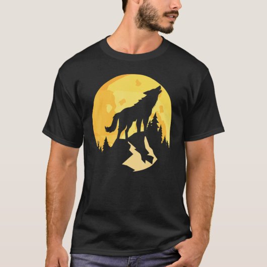 Lieben Wolfen Wolf Gesicht 5 T-Shirt (Vorderseite)