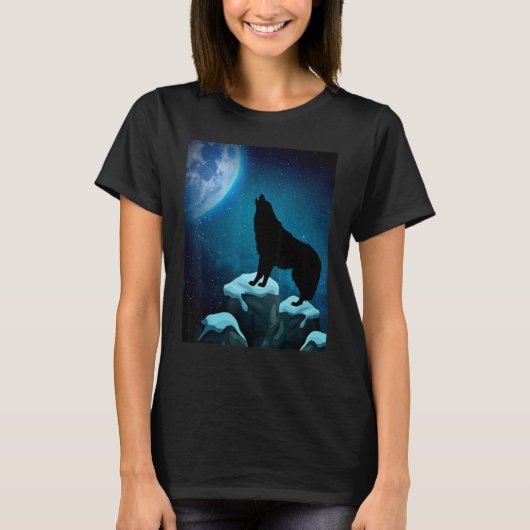 Lieben Wolfen Wolfsmond 1 T-Shirt (Vorderseite)