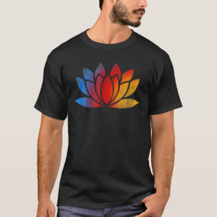 Lieben Yoga T-Shirt Lotu Blume Mediation Pose Budd