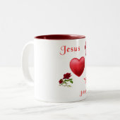 Lieben Zweifarbige Tasse (Vorderseite Links)