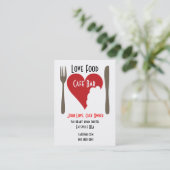 Liebenahrungsmittelgeschäftskartenkonzept Visitenkarte (Stehend Vorderseite)