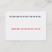 Liebenahrungsmittelgeschäftskartenkonzept Visitenkarte (Rückseite)