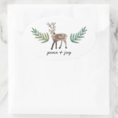 Liebend Ovaler Aufkleber (Tasche)