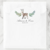 Liebend Ovaler Aufkleber (Tasche)