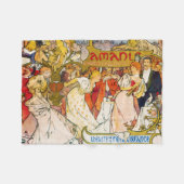 Liebende, Alphonse Mucha Fleecedecke (Vorderseite (Horizontal))