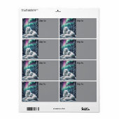 Liebende arktische Füchse Nordlichtschneewald (Vorne)