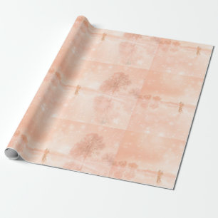 Liebende auf einem zugefrorenen Teich Geschenkpapier