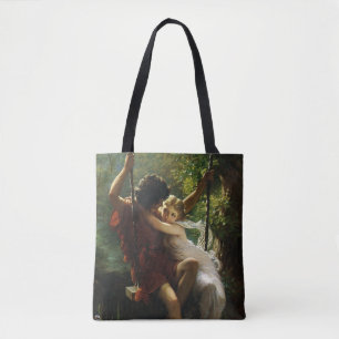 Liebende auf einer Schaukel. Frühling von Pierre A Tasche
