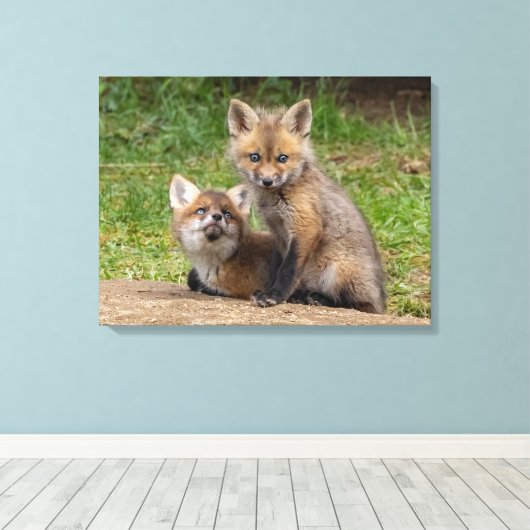 Liebende Augen Leinwanddruck (Insitu (Holzboden))