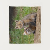 Liebende Augen Wandteppich (Vorderseite)