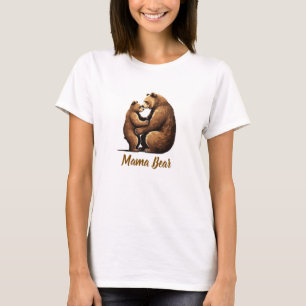 Liebende Bärenembrace - Mama Bären-Muttertag T-Shirt