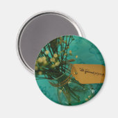 Liebende Blume 2 1/4 Zoll Magnet (Vorderseite/Rückseite)