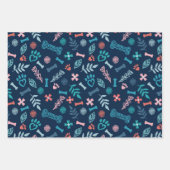 Liebende Blütenblätter und Blätter Pfoten drucken (Vorderseite 2)