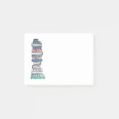 Liebende Bookstack klebrige Anmerkungen Post-it Klebezettel (Vorderseite)