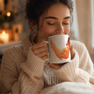 Liebende, die Händchen halten, Ehefrau & Ehemann Jumbo-Tasse