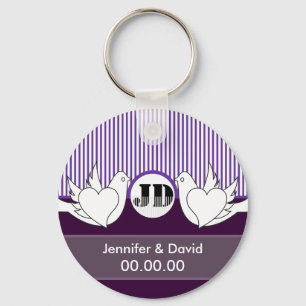 Liebende Doves Hochzeit Schlüsselanhänger