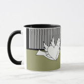 Liebende Doves Hochzeit Tasse (Links)